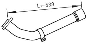 DINEX 47261 Exhaust Pipe