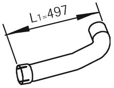Exhaust Pipe DINEX 47276