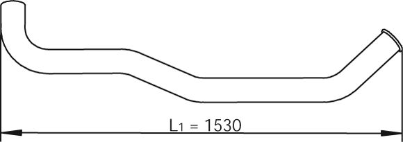 DINEX 47692 Exhaust Pipe