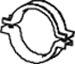 DINEX 47881 Clamping Piece, exhaust system