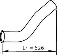 Exhaust Pipe DINEX 48120