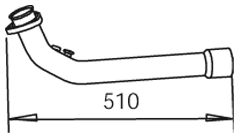 Exhaust Pipe DINEX 48155