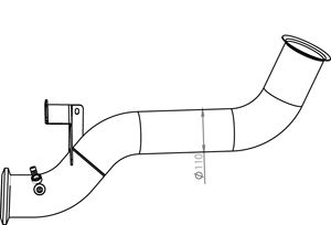 Exhaust Pipe DINEX 48165