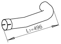 Exhaust Pipe DINEX 48202