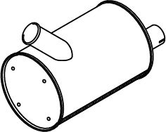 Centre/Rear Muffler DINEX 49380