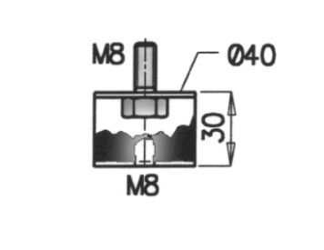 Mount, exhaust system DINEX 49907