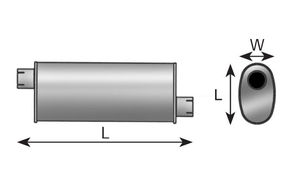 DINEX 50337 Centre Muffler