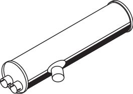 Centre/Rear Muffler DINEX 50371