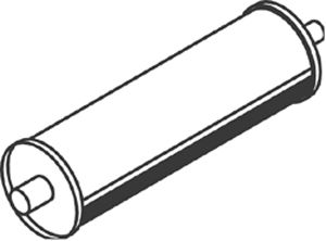 Centre Muffler DINEX 50445