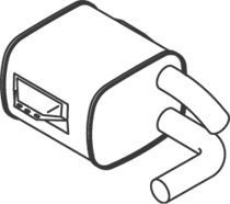 Centre/Rear Muffler DINEX 50461