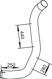DINEX 53102 Exhaust Pipe
