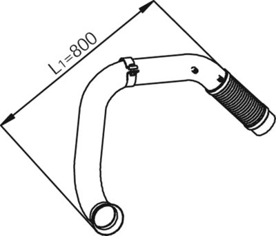 Exhaust Pipe DINEX 53104
