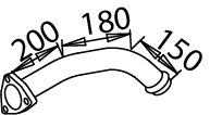DINEX 53244 Exhaust Pipe