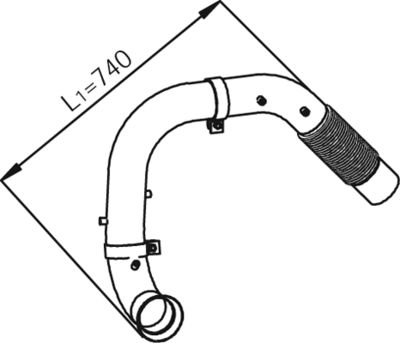 Exhaust Pipe DINEX 54191