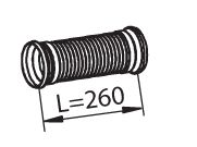 DINEX 54209 Corrugated Pipe, exhaust system