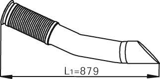 Exhaust Pipe DINEX 54244