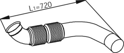 Exhaust Pipe DINEX 54245