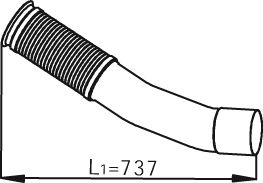 Exhaust Pipe DINEX 54247