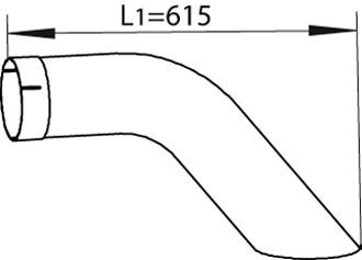 Exhaust Pipe DINEX 54667