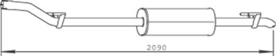 Centre Muffler DINEX 56322