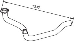 Exhaust Pipe DINEX 64186
