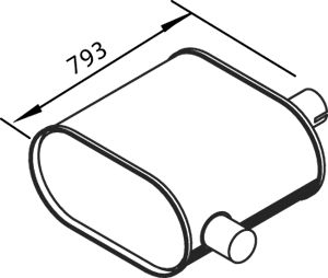 DINEX 64456 Centre Muffler
