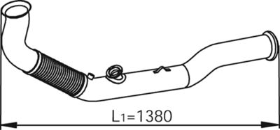 Exhaust Pipe DINEX 66135