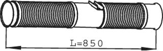 Exhaust Pipe DINEX 68018