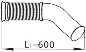 Exhaust Pipe DINEX 68090