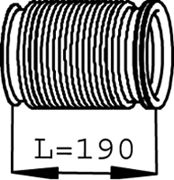 Corrugated Pipe, exhaust system DINEX 68239