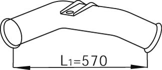 Exhaust Pipe DINEX 68241