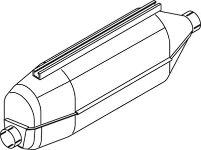Centre/Rear Muffler DINEX 68325