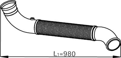 Exhaust Pipe DINEX 68520