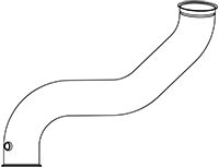 Exhaust Pipe DINEX 68524