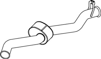 Rear Muffler DINEX 68612