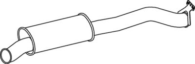Rear Muffler DINEX 68717