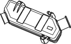 Rear Muffler DINEX 68719