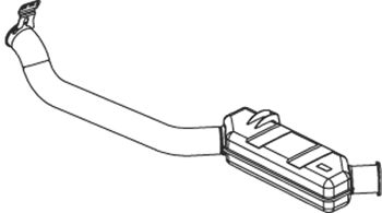Rear Muffler DINEX 68720