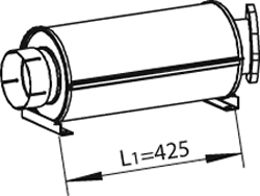 Centre Muffler DINEX 69331