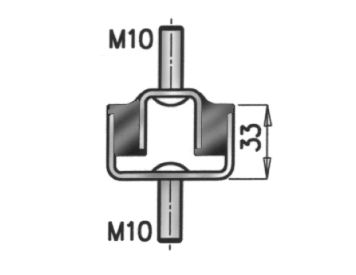 Mount, exhaust system DINEX 69804