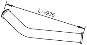DINEX 81705 Exhaust Pipe