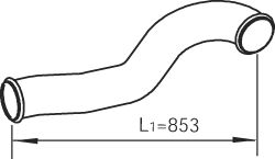Exhaust Pipe DINEX 81717