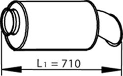 DINEX 81718 Rear Muffler