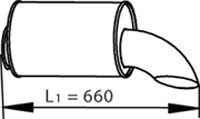 DINEX 81722 Rear Muffler