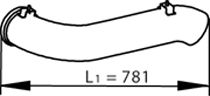 Exhaust Pipe DINEX 81729