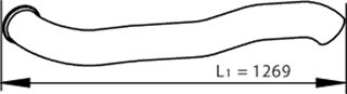 Exhaust Pipe DINEX 81733