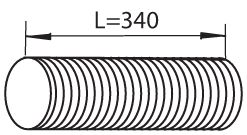 Exhaust Pipe DINEX 82140