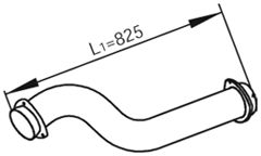 Exhaust Pipe DINEX 82165