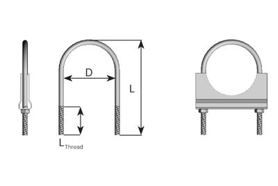 Clamping Piece, exhaust system DINEX 90105