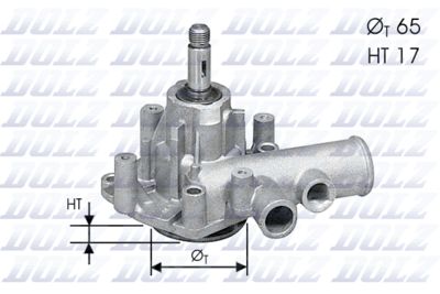 Water Pump, engine cooling DOLZ A136